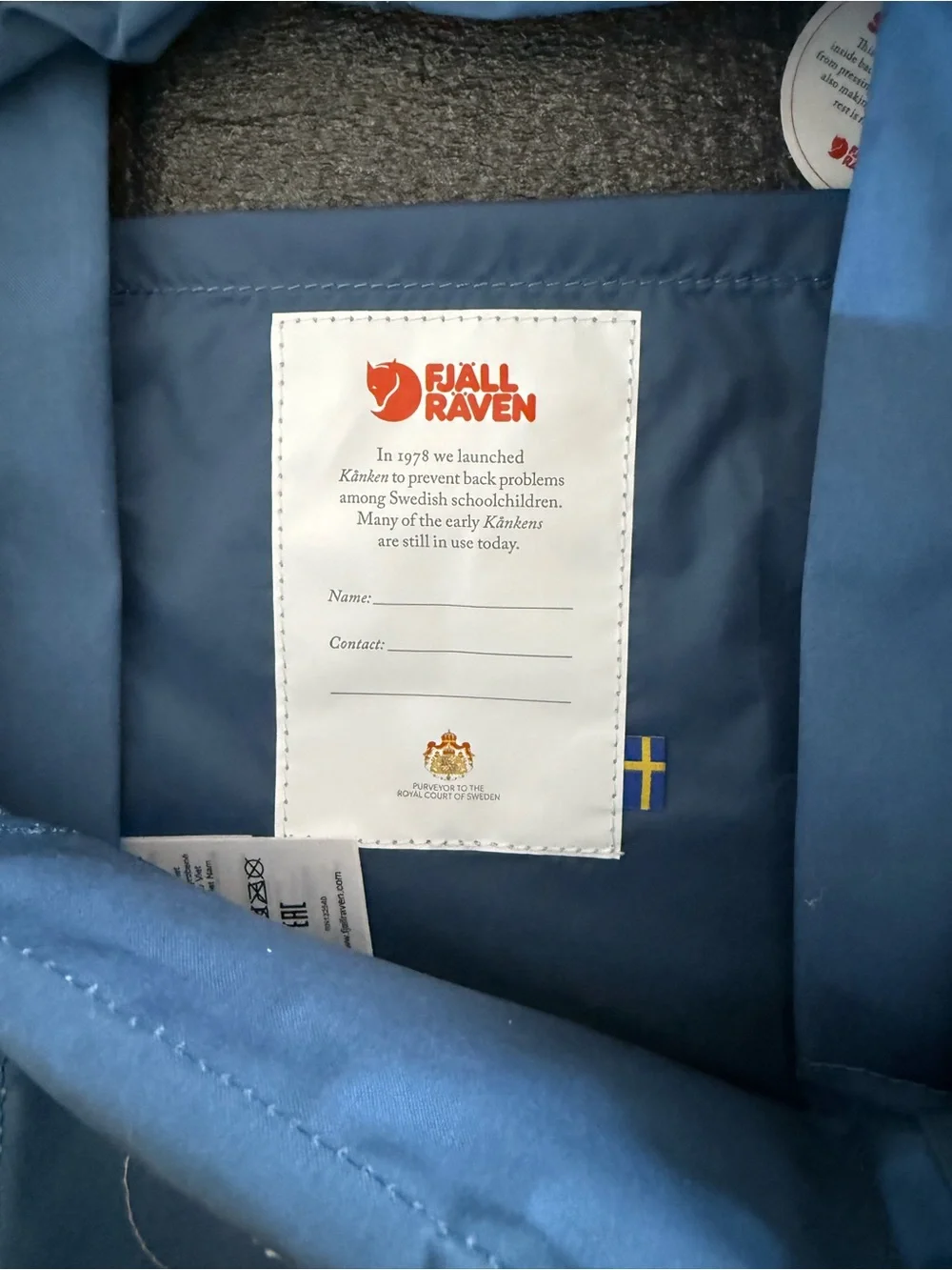 Fjallraven Kånken Mini Backpack in Dusty Blue